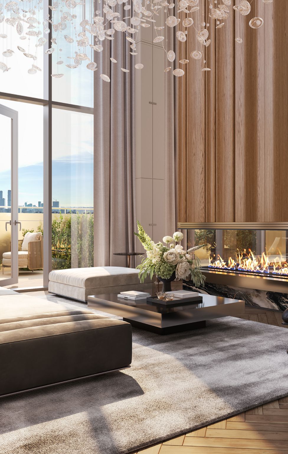 Фоновая картинка с видом Пентхаусы